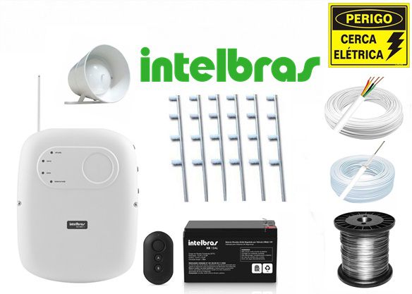 Kit cerca Elétrica Intelbras completo  - 30 metros