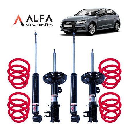 Kit Completo de Suspensão Fixa Esportiva Audi A3 Sportback (2007/...)