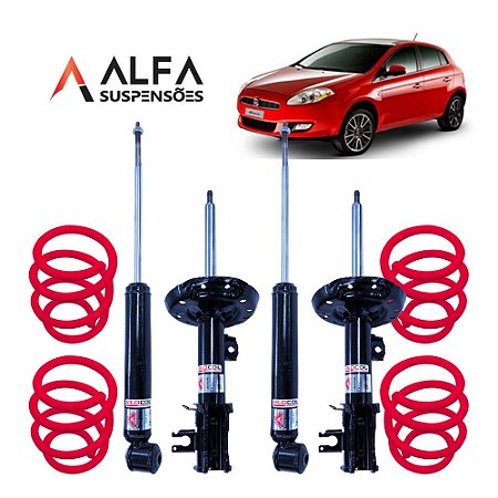 Kit Completo de Suspensão Fixa Esportiva Fiat Bravo (2011/2016)