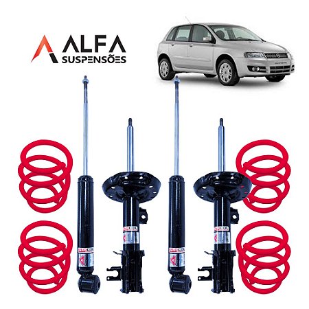 Kit Completo de Suspensão Fixa Esportiva Fiat Stilo (2003/2010)