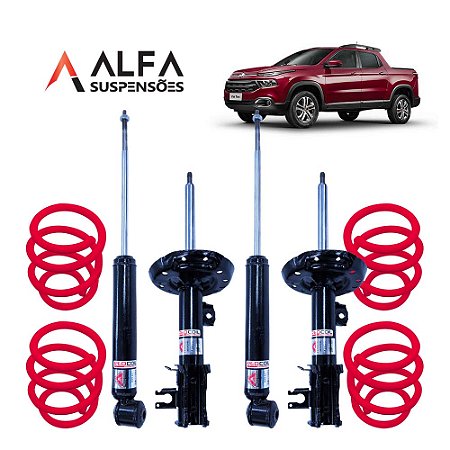 Kit Completo de Suspensão Fixa Esportiva Fiat Toro (2016/...)