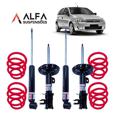 Kit Completo de Suspensão Fixa Esportiva Gm Corsa/classic (1993/2014)