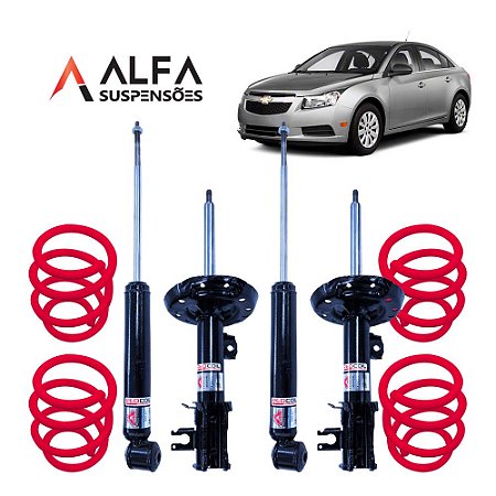 Kit Completo de Suspensão Fixa Esportiva Gm Cruze (2012/2017)