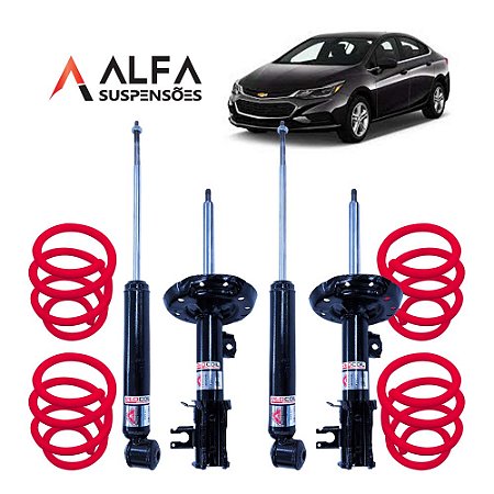 Kit Completo de Suspensão Fixa Esportiva Gm Novo Cruze (2017/...)