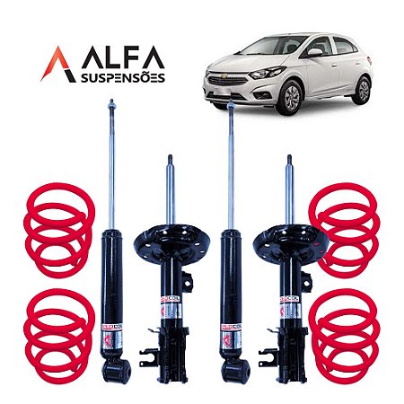 Kit Completo de Suspensão Fixa Esportiva Gm Onix (2013/...)