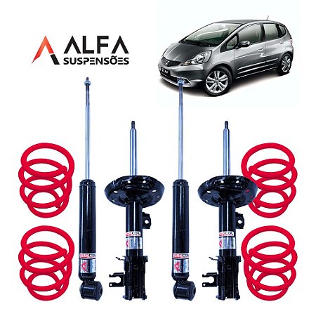 Kit Completo de Suspensão Fixa Esportiva Honda Fit (2004/2013)