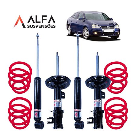 Kit Completo de Suspensão Fixa Esportiva VW Jetta Mk5 2.5 Sedan (2006/2010)