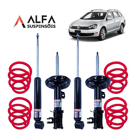 Kit Completo de Suspensão Fixa Esportiva VW Jetta Mk5 Variant 2.5 (2006/2010)