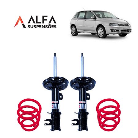 Kit Dianteiro de Suspensão Fixa Esportiva Fiat Stilo (2003/2010)