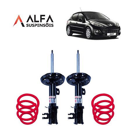 Kit Dianteiro de Suspensão Fixa Esportiva Peugeot 206/207 (1998/...)