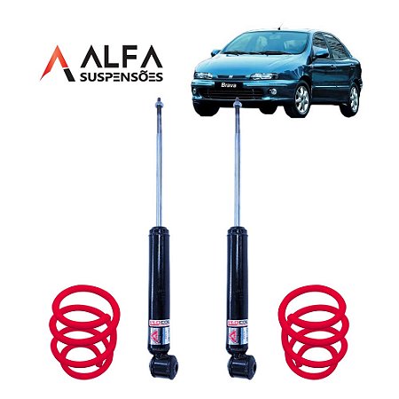 Kit Traseiro de Suspensão Fixa Esportiva Fiat Brava (1999/2003)