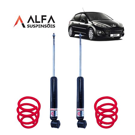 Kit Traseiro de Suspensão Fixa Esportiva Peugeot 206/207 (1998/...)