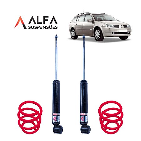 Kit Traseiro de Suspensão Fixa Esportiva Renault Megane 1.6 Sedan/grand Tour (2007/2013)