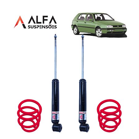 Kit Traseiro de Suspensão Fixa Esportiva Vw Golf Mk3 (1991/1999)