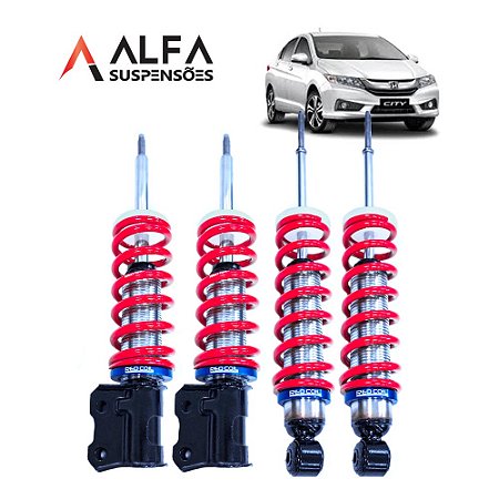 Kit de Suspensão de Rosca Slim Honda City (2009/...)