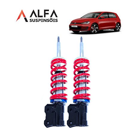 Kit Dianteiro de Suspensão de Rosca Slim Vw Golf Mk7 (2013/...)