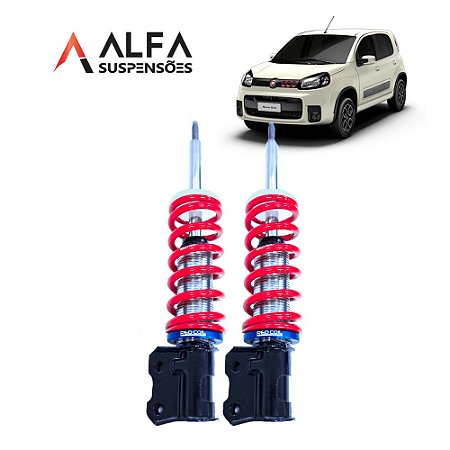 Kit Dianteiro de Suspensão de Rosca Slim Fiat Uno Novo (2010/...)