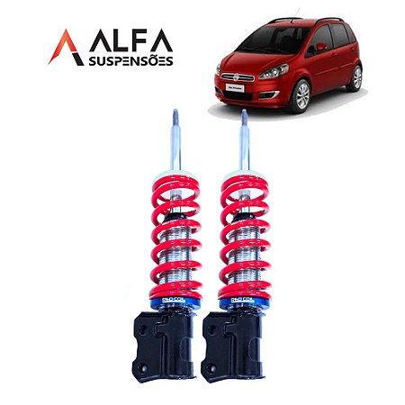 KIT DIANTEIRO DE SUSPENSÃO DE ROSCA SLIM FIAT IDEA (2005/2016)