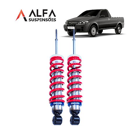 Kit Traseiro de Suspensão de Rosca Slim Fiat Palio/siena/strada G2/g3/g4 (2000/2011)