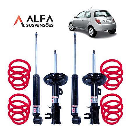 Kit Completo de Suspensão Fixa Esportiva Ford Ka (1997/2010)