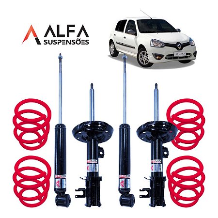 Kit Completo de Suspensão Fixa Esportiva Renault CLIO / SYMBOL (2000/...)