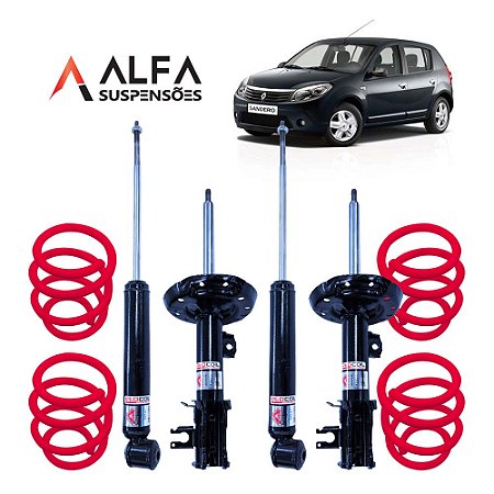Kit Completo de Suspensão Fixa Esportiva Renault Sandero G1 (2008/2014)