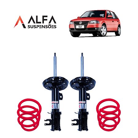 Kit Dianteiro de Suspensão Fixa Esportiva Vw Gol, Voyage, Saveiro, Parati G1, G2, G3, e G4 e Santana (todos os Anos)