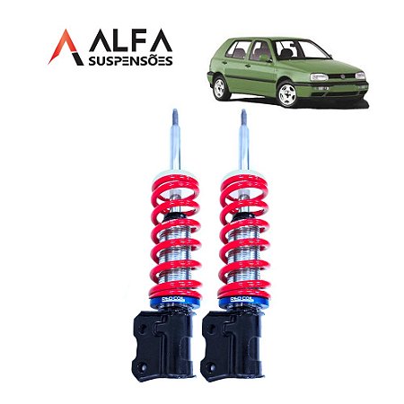 Kit Dianteiro de Suspensão de Rosca Slim Vw Golf Mk3 (1991/1999)