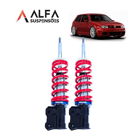 Kit Dianteiro de Suspensão de Rosca Slim Vw Golf Mk4 (1999/2013)