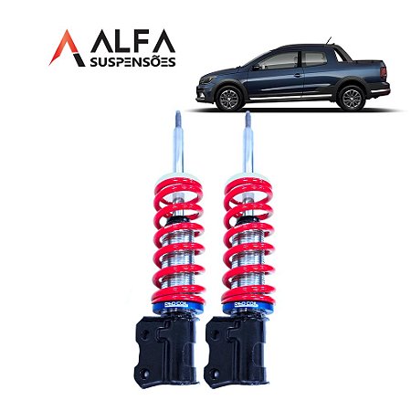 Kit Dianteiro de Suspensão de Rosca Slim Vw Saveiro G5, G6, G7 e G8