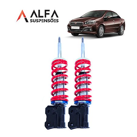 Kit Dianteiro de Suspensão de Rosca Slim Fiat Linea (2008/2016)