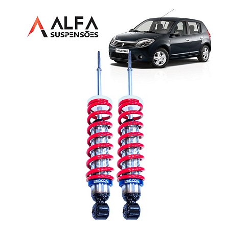 Kit Traseiro de Suspensão de Rosca Slim Renault Sandero G1 (2008/2014)