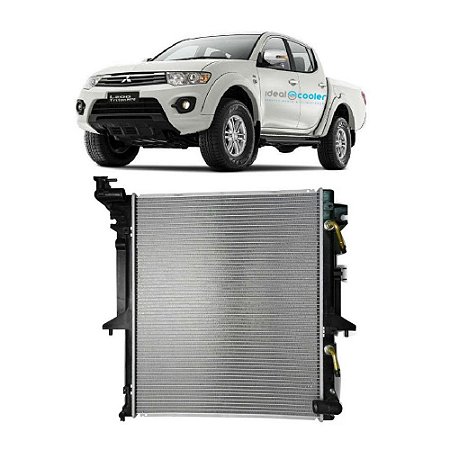Radiador L200 Triton 2.4/3.2/3.5 2007 - Bocal Curvo