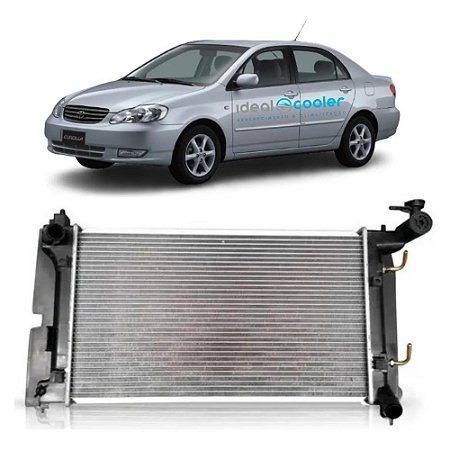 Radiador Toyota Corolla 2002 até 2008 1.6 1.8 Automático