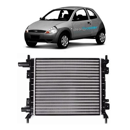 Radiador Ford Ka 2000 até 2008 Rocam 1.0 1.6 com/Sem Ar