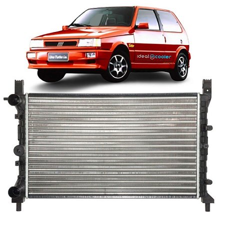 Radiador Fiat Uno Turbo 1.4 8v 91 92 93 94 95 C/ Ar