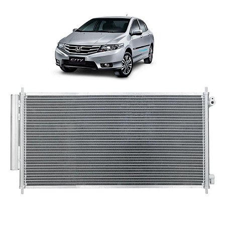 Condensador Honda City 2009 Em Diante