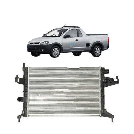 Radiador Chevrolet Corsa ou Montana 2002 até 2011