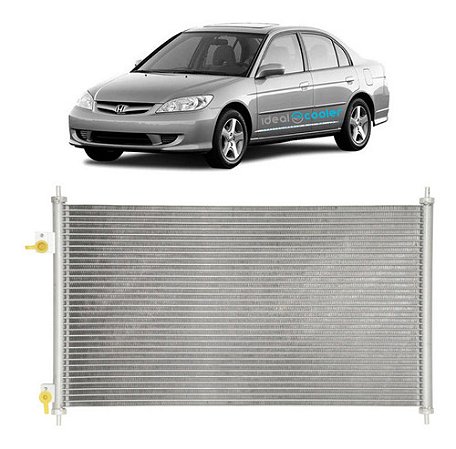 Condensador Ar Cond Honda Civic 1.7 2001 2002 2003 2004 2005