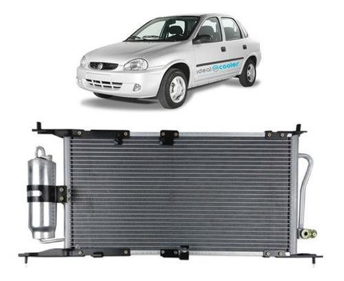 Condensador Corsa Classic 2003 A 2010 Com Filtro Secador