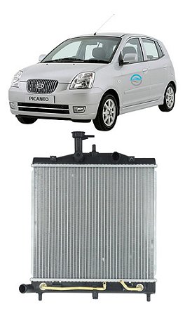 Radiador Kia Picanto 2005 2006 2007 2008 2009 Auto.