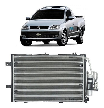 Condensador Gm Corsa E Montana 2002 A 2011 Com Filtro