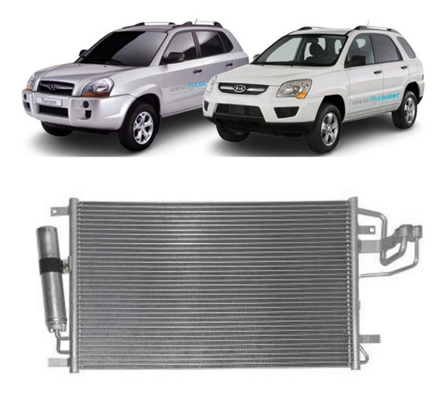 Condensador Hyundai Tucson / Kia Sportage Com Filtro