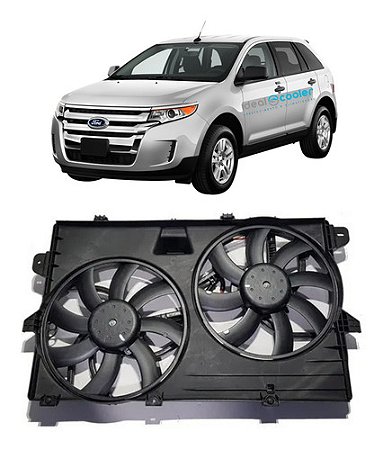 Ventoinha Ford Edge Dupla 3.5 V6 Ano 2008 Em Diante C/módulo