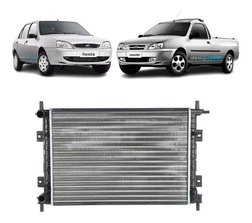 Radiador Ford Courier, Fiesta 2000/2002 Ka 2009/2011 Manual