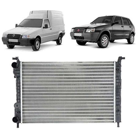 Radiador Água Fiat Uno Fiorino 1.0 1.3 Fire Flex 2004 a 2013 Com Ar Valeo