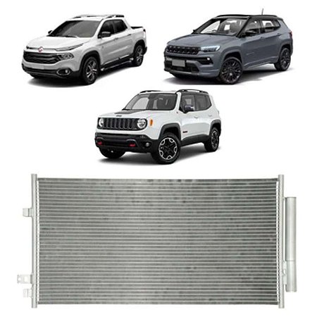 Condensador Fiat Jeep Compass Renegade Toro 2015 a 2019 Denso
