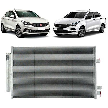Condensador Fiat Argo Cronos 2018 a 2019 Denso