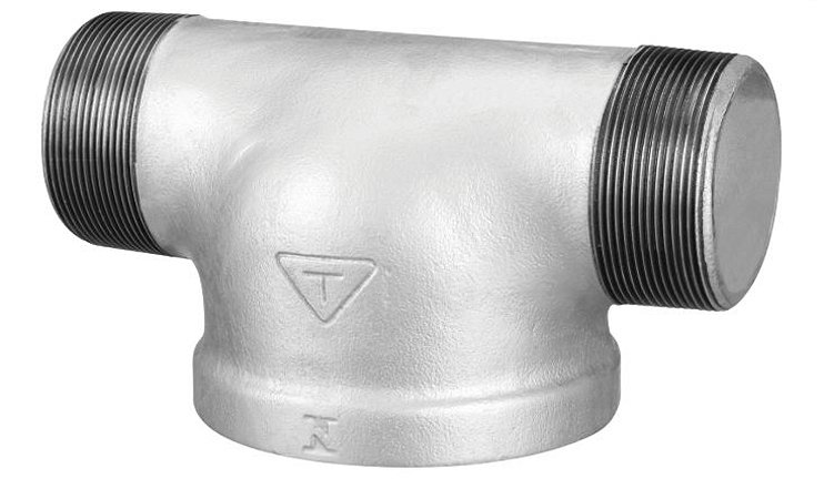 Tê de hidrante 4x2.1/2" - BSP Galvanizado