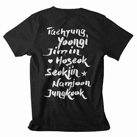 Camiseta Integrantes BTS